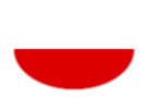 Drapeau Westphalie (province prussienne) en vignette ovale