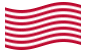 Drapeau Sons of Liberty (USA v. 1765, 13 bandes) flottant