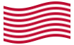 Drapeau animé Sons of Liberty (USA v. 1765, 13 bandes)