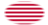 Drapeau Sons of Liberty (USA v. 1765, 13 bandes) en vignette ovale