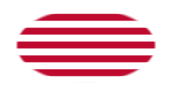 Drapeau Sons of Liberty (USA v. 1765, 13 bandes) en vignette ovale