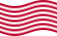 Drapeau Sons of Liberty (USA v. 1765, 13 bandes) flottant statique