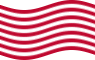 Drapeau Sons of Liberty (USA v. 1765, 13 bandes) flottant statique