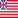 Drapeau Grand Union (USA 1775-1777) carré