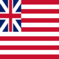 Drapeau Grand Union (USA 1775-1777) carré