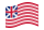 Drapeau Grand Union (USA 1775-1777) flottant