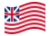 Drapeau Grand Union (USA 1775-1777) flottant