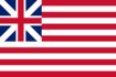 Drapeau Grand Union (USA 1775-1777) rectangulaire
