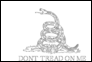 Drapeau Gadsden (USA v. 1775) à colorier