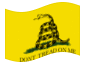 Drapeau animé Gadsden (USA v. 1775)
