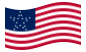 Drapeau Great Star (USA 1818-1819) flottant