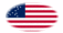 Drapeau Great Star (USA 1818-1819) en vignette ovale