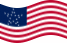 Drapeau Great Star (USA 1818-1819) flottant statique