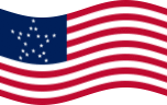 Drapeau Great Star (USA 1818-1819) flottant statique