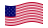 Drapeau Star-Spangled Banner (USA 1795-1818) flottant