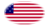 Drapeau Star-Spangled Banner (USA 1795-1818) en vignette ovale