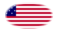 Drapeau Star-Spangled Banner (USA 1795-1818) en vignette ovale
