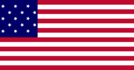 Drapeau Star-Spangled Banner (USA 1795-1818) rectangulaire