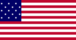 Drapeau Star-Spangled Banner (USA 1795-1818) rectangulaire