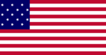 Drapeau Star-Spangled Banner (USA 1795-1818) rectangulaire