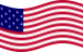 Drapeau Star-Spangled Banner (USA 1795-1818) flottant statique