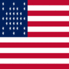 Drapeau Fort Sumter (USA 1861) carré