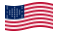 Drapeau Fort Sumter (USA 1861) flottant