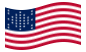 Drapeau Fort Sumter (USA 1861) flottant