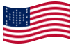 Drapeau animé Fort Sumter (USA 1861)