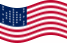 Drapeau Fort Sumter (USA 1861) flottant statique