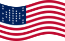 Drapeau Fort Sumter (USA 1861) flottant statique