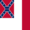 Drapeau Blood-Stained Banner (États confédérés 1865) carré