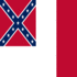 Drapeau Blood-Stained Banner (États confédérés 1865) carré