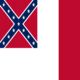 Drapeau Blood-Stained Banner (États confédérés 1865) carré