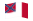 Drapeau Blood-Stained Banner (États confédérés 1865) flottant
