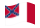 Drapeau Blood-Stained Banner (États confédérés 1865) flottant
