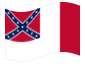 Drapeau animé Blood-Stained Banner (États confédérés 1865)