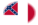 Drapeau Blood-Stained Banner (États confédérés 1865) en vignette ovale