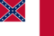 Drapeau Blood-Stained Banner (États confédérés 1865) rectangulaire