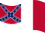 Drapeau Blood-Stained Banner (États confédérés 1865) flottant statique