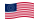 Drapeau États-Unis 37 étoiles (1867-1877) flottant
