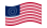 Drapeau États-Unis 37 étoiles (1867-1877) flottant