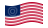 Drapeau États-Unis 37 étoiles (1867-1877) flottant