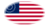 Drapeau États-Unis 37 étoiles (1867-1877) en vignette ovale