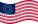 Drapeau États-Unis 37 étoiles (1867-1877) flottant statique