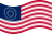Drapeau États-Unis 37 étoiles (1867-1877) flottant statique