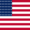 Drapeau États-Unis 48 étoiles (1912-1959) carré