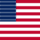 Drapeau États-Unis 48 étoiles (1912-1959) carré