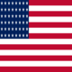 Drapeau États-Unis 48 étoiles (1912-1959) carré