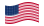 Drapeau États-Unis 48 étoiles (1912-1959) flottant